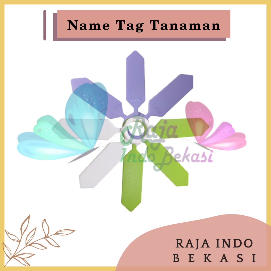 Rajaindobekasi Name Tag Tanaman Nkt Warna Warni Name Tag Bahan Tebal Penanda Label Name Tag Tanaman Anti Air Hias Plant Label Marker Semai Benih Bibit Label - Satuan