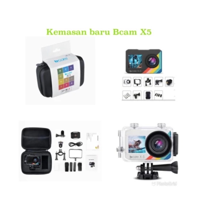 Bcare X5 Action Camera 4K 16MP Ultra HD Dual Screen Touch Screen Waterproof Action Camera