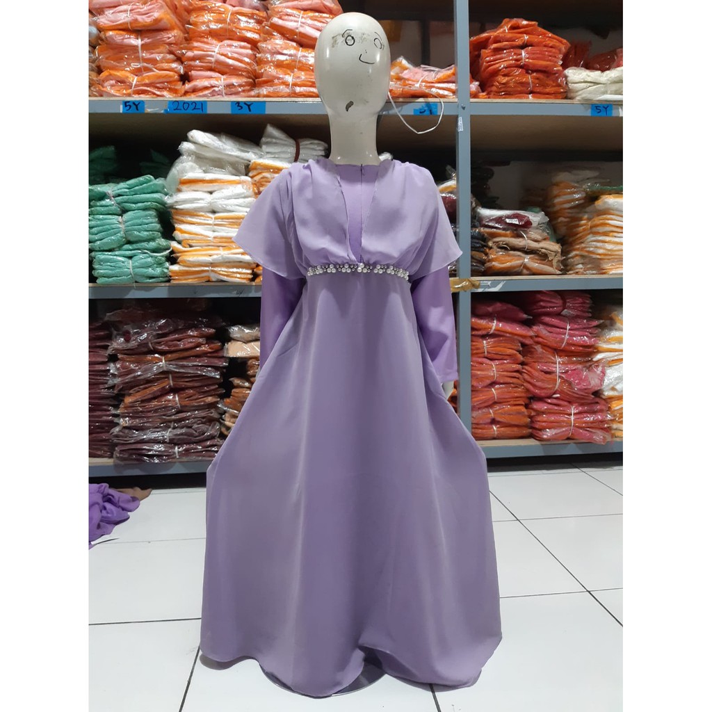 dress maxi anak perempuan fashion/   baju anak fashion/gamis anak Jessica Collection 401#