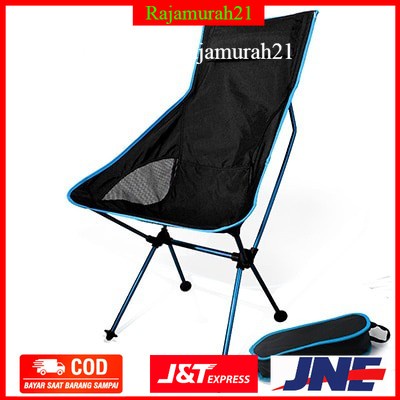 PROMO JOCESTYLE Kursi Lipat Memancing Portable Collapsible Folding Fishing Chair High Design - Blue