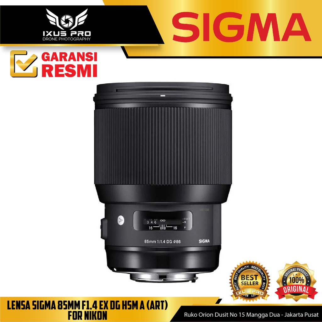 LENSA SIGMA 85MM F1.4 EX DG HSM A (ART) FOR NIKON