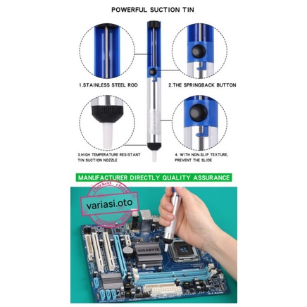 Solder Dengan Tombol Pangatur SUHU 200-450C 220V 60W Paket SET