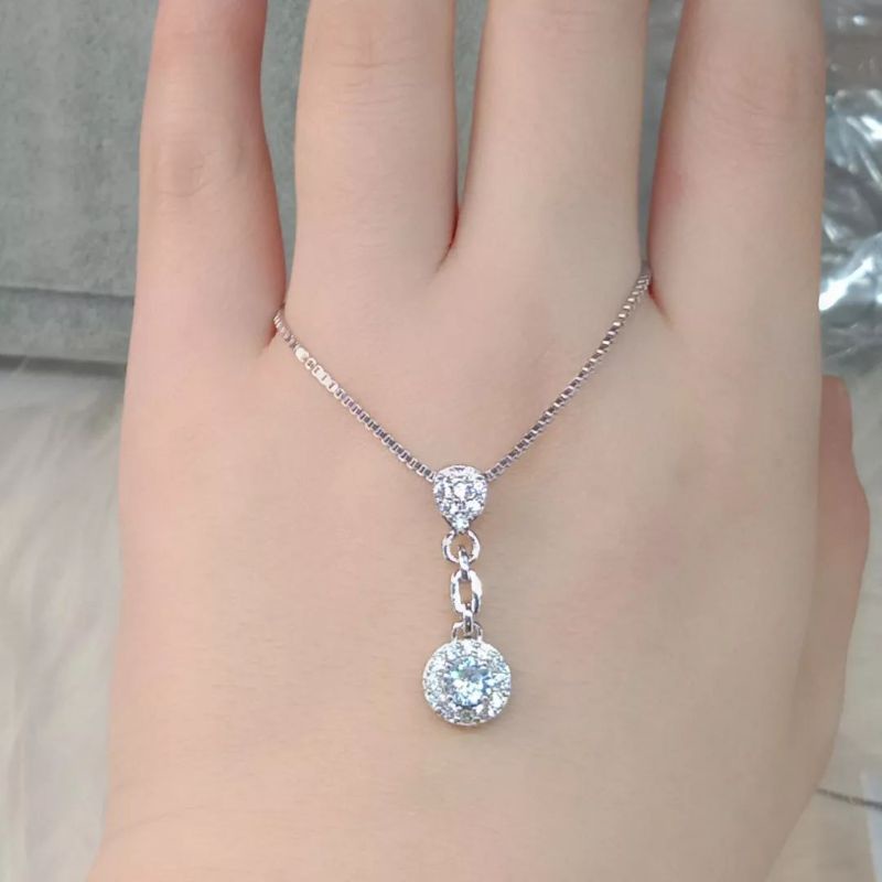 Kalung Titanium Wanita Anti Karat, Anti Alergi, Tahan Lama Di jamin REALPICT 100% dan High Quality, Kalung Wanita Silver