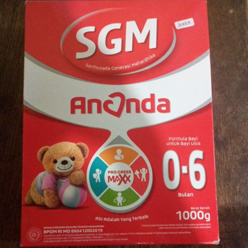 

Susu SGM ANANDA usia 0-6bln/ Susu formula bayi/ Susu bubuk