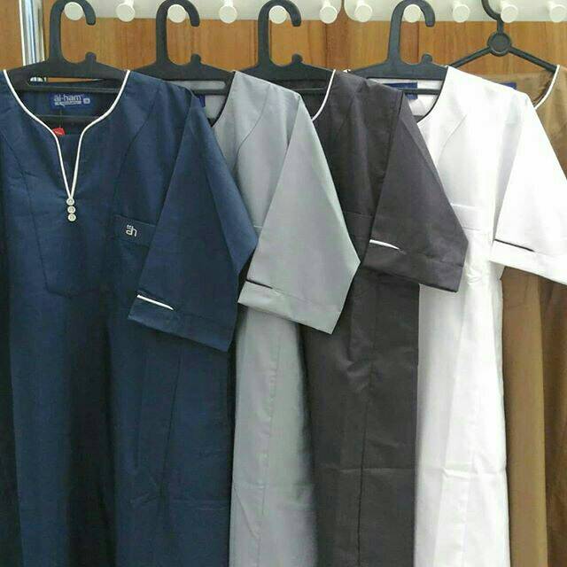 Jubah Gamis Anak Laki-laki Lengan Pendek Al Ham