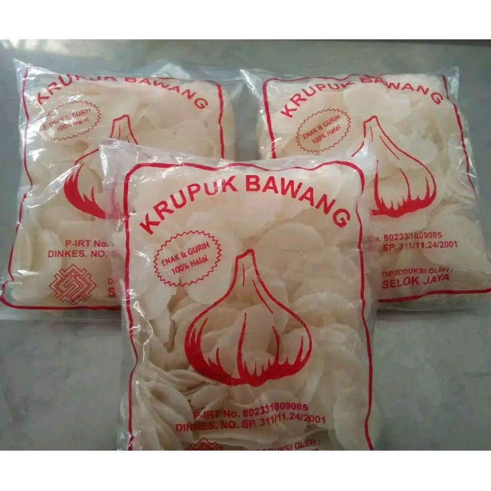 

Krupuk bawang putih asli Pati 200gr