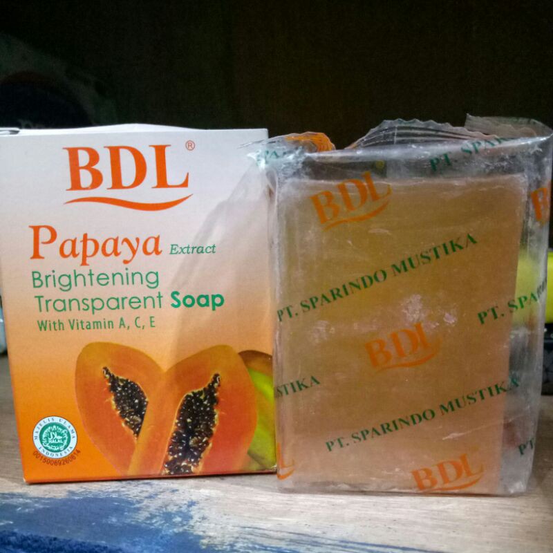 BDL papaya brightening transparent soap