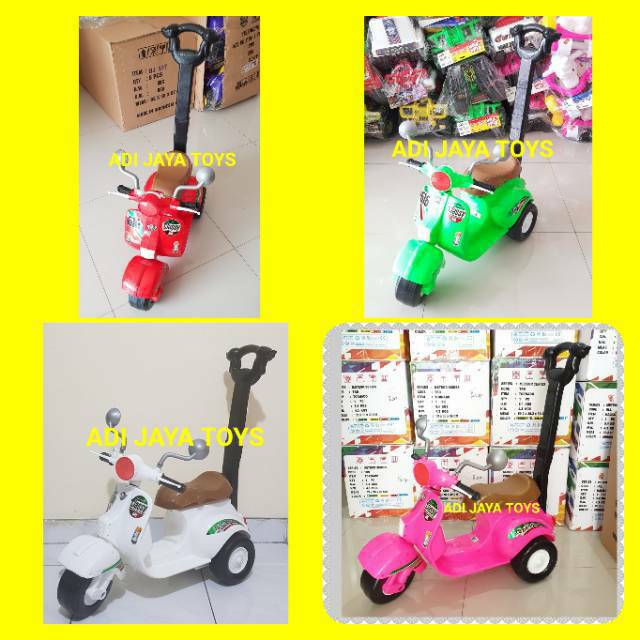SHP MV616 vespa dorong anak scoter anak vespa classic SHP MV616 vespa dorong anak scoter anak vespa classic