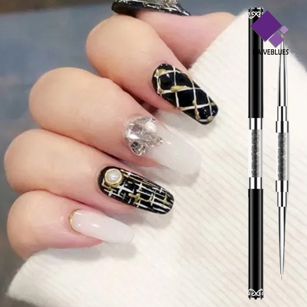 Naiveblue &gt; Kuas Nail Art UV Gel 9mm 11mm Gagang Berlian Imitasi