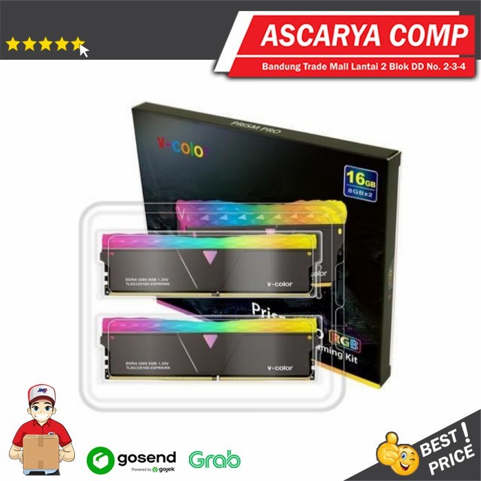 V-color DDR4 PRISM PRO 2X8GB 16GB DDR4 RGB 3200