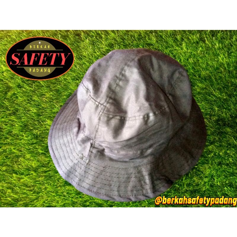 TOPI BUCKET POLOS BAHAN KAIN