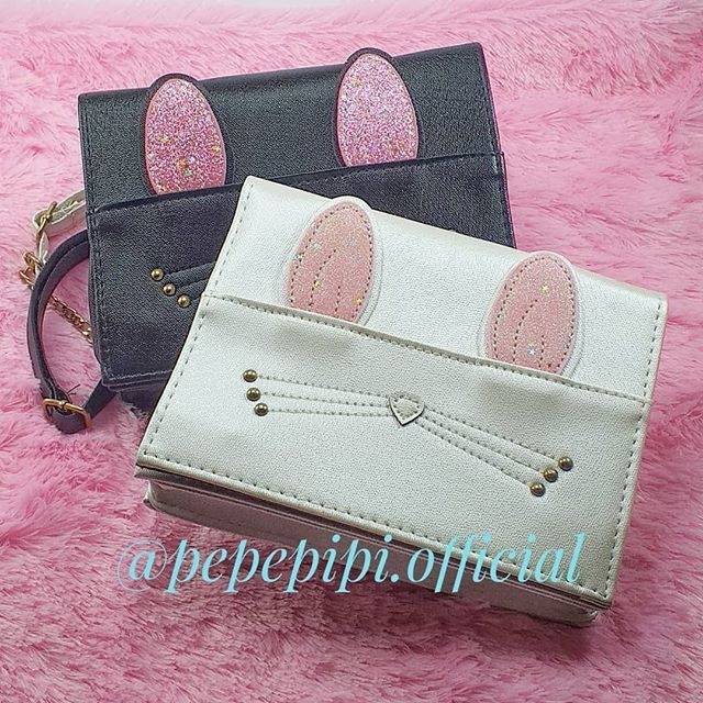 Rabbit Sling Bag Tas Selempang Wanita Kelinci Tas Jalan Pesta Pouch Purse