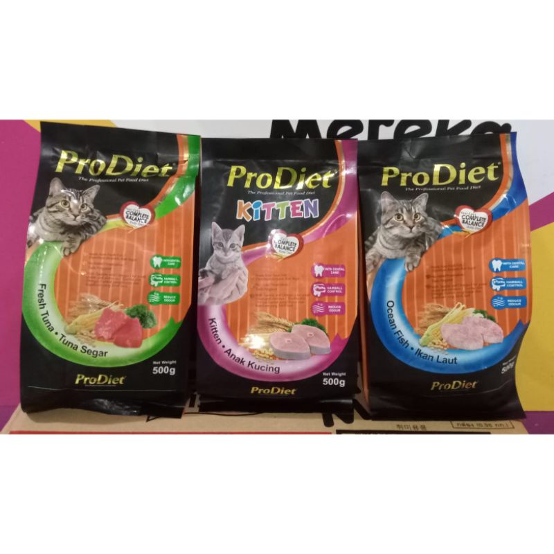 prodiet cat food 500 gram makanan kucing prodiet