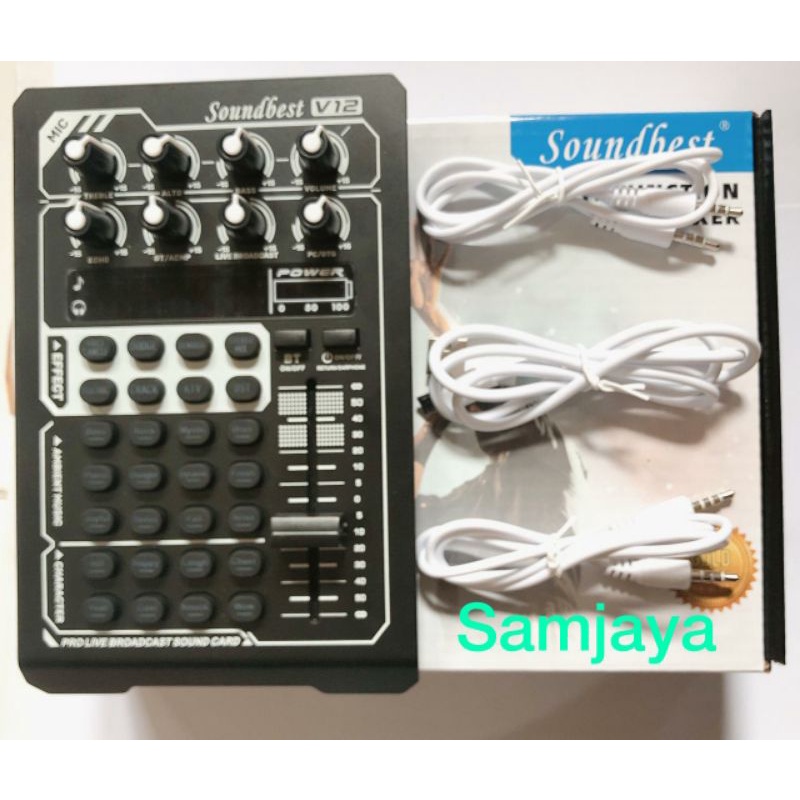 Soundcard Soundbest V12 Live Mixer Steraming Original V12 Soundbest