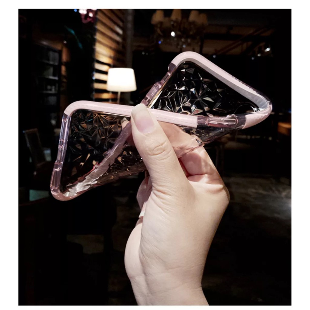Case Pola Berlian Warna Permen Untuk iPhone X 6S 7 8 11 11 pro max 12 13 14 pro max