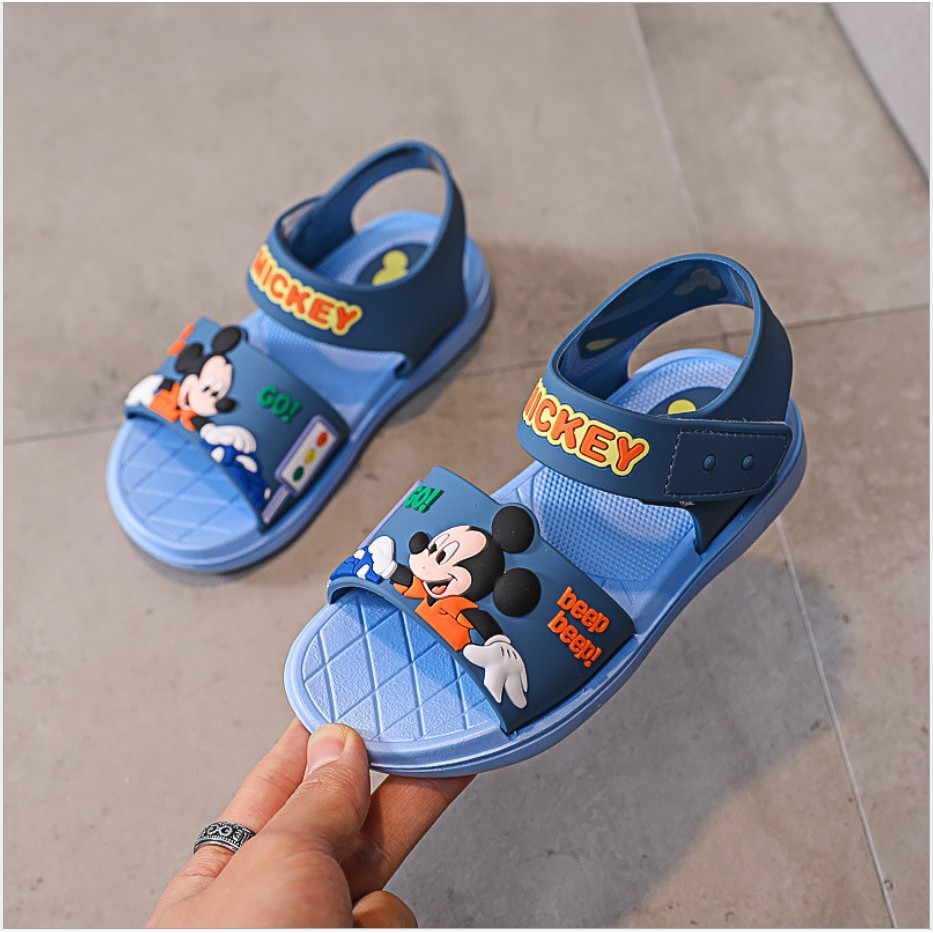 littlekiddoss SH2169 Sepatu Sandal Anak Karakter Kartun Miki Sendal Karet Anak Murah Import