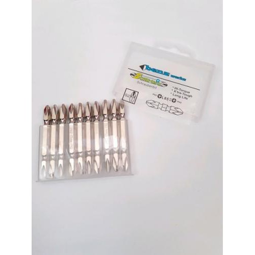 BENZ MATA BOR OBENG ANGIN PH 2 MATA OBENG BOR MATA DRIVER +/+ PH2 x 65mm 1 PACK (10 PCS)