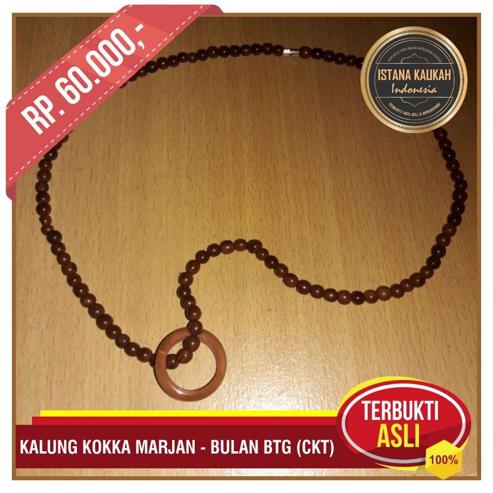 Kalung Kaukah Asli, Kalung Kokka Motif Bulat Cincin - Istana Kaukah