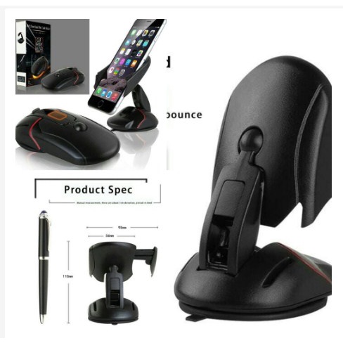 Holder HP MOUSE Mobil Car Holder Smartphone Dudukan Handphone [AHP11]