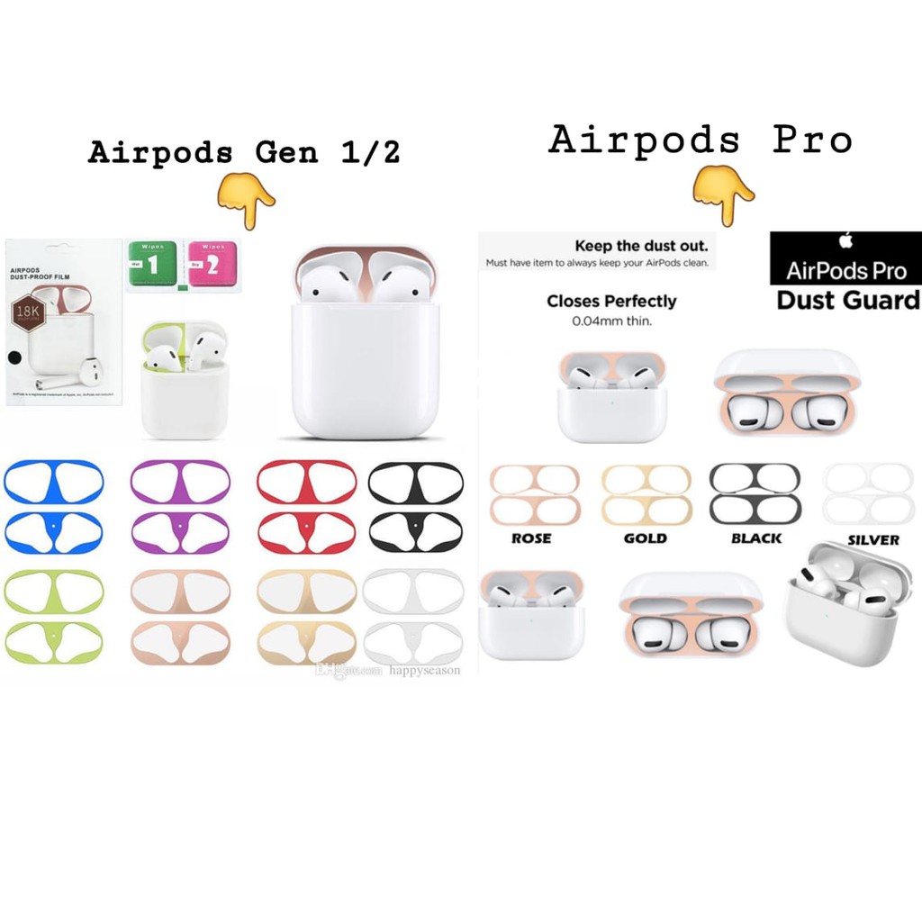 Sticker Airpods 1 Airpods 2 Airpods Pro Anti Debu / Dust Apple Airpods Glossy