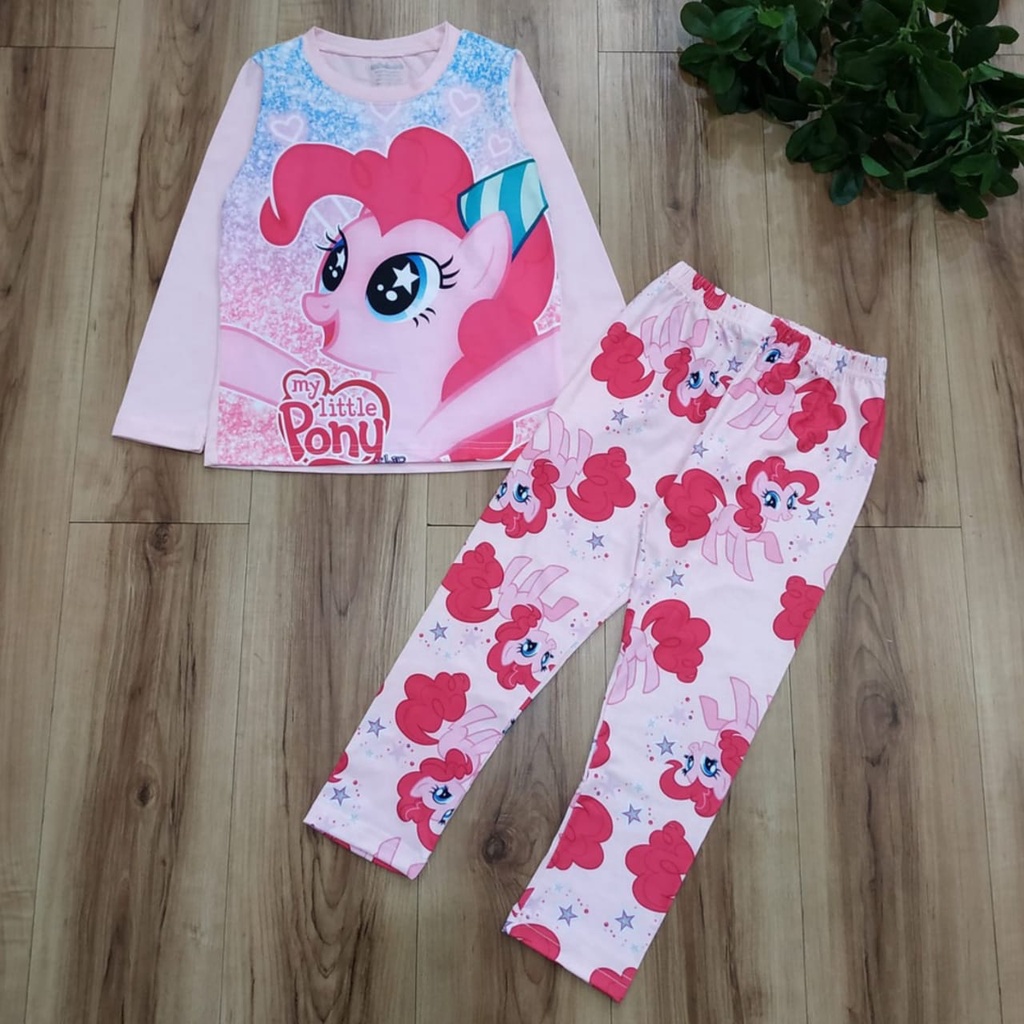 AS Piyama Pajamas Anak perempuan Ailubee lengan panjang import