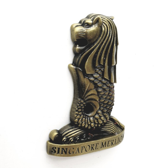 3D LOGAM Souvenir Negara magnet Kulkas Tempelan Singapore Merlion