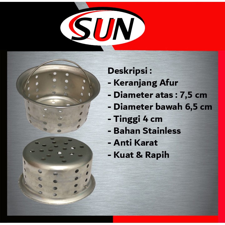 Keranjang Saringan Afur Stainless Avur Bak Cuci Piring Wastafel