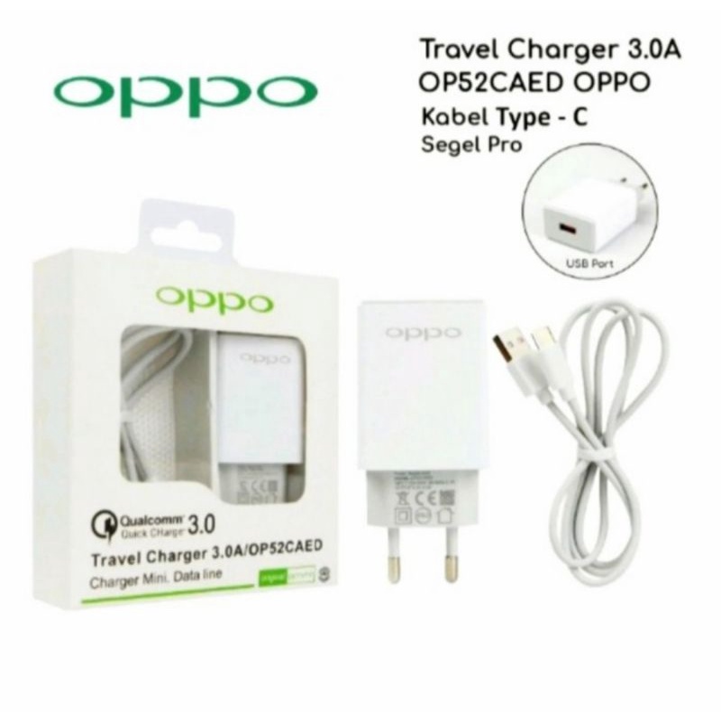 Charger Oppo Premium Quality 3.0A (OP52CAED OPPO) Type C