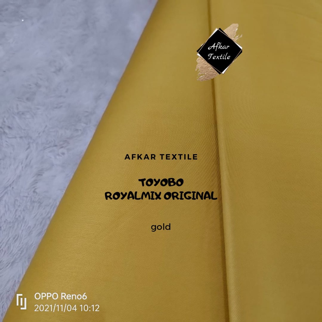 [TERMURAH] KAIN KATUN TOYOBO ROYAL MIX / Royalmix Premium Import / 100% Original Toyobo / Tidak KW-28 Gold