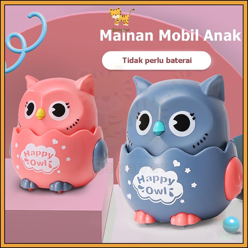 Mainan mobil Happy Owl Burung Hantu Tumbler Roda Rattle