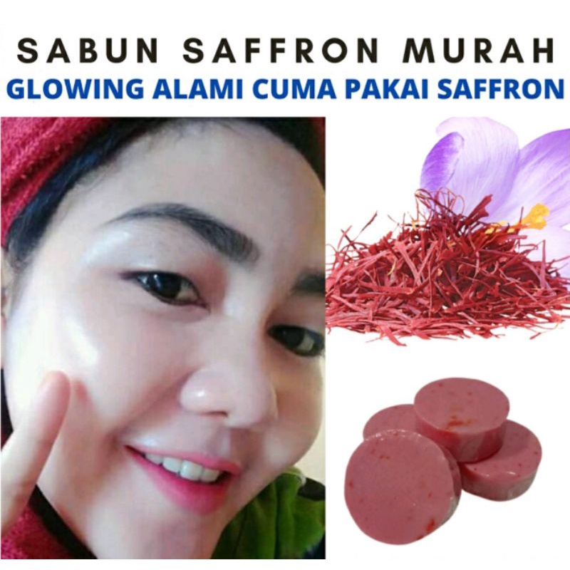 [BPOM] GLOWING SABUN SAFFRON USERATU PEMUTIH WAJAH ALAMI ANTI JERAWAT