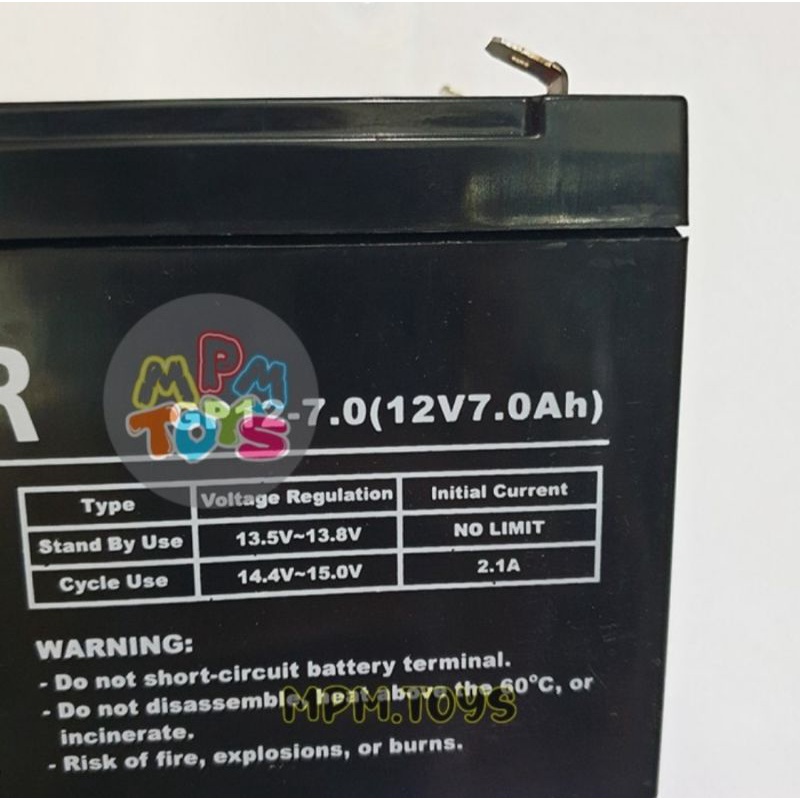 Baterai Aki 12V 7Ah ORIGINAL GP Aki Kering VRLA 12V7A Accu UPS Aki Mobil Aki Anak Motor Aki Anak
