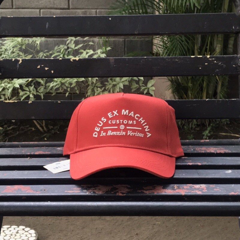 Topi Deus Benzin Trucker Red 100% Original Resmi Deus Store