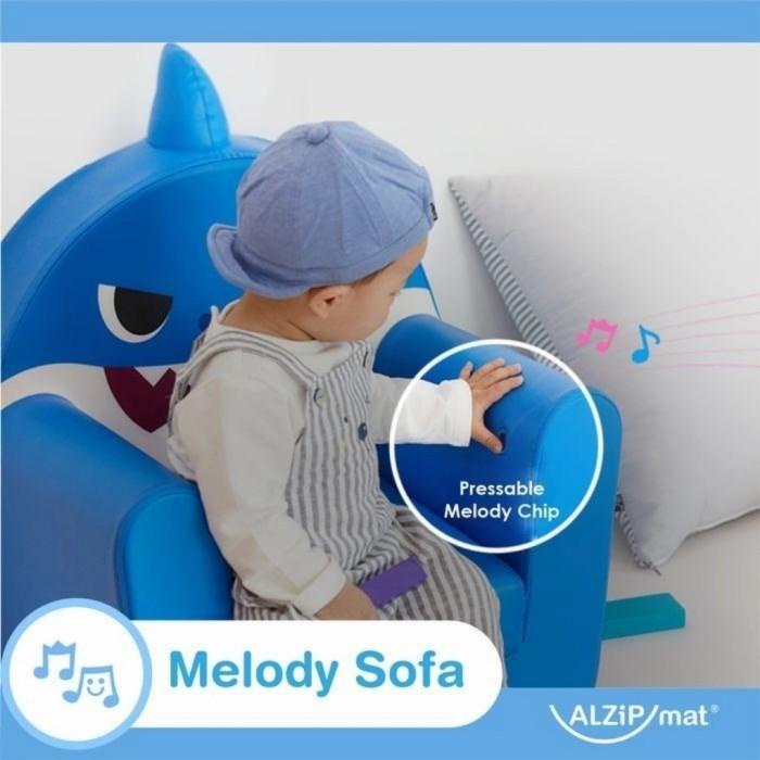 SOFA PINKFONG BABYSHARK SERIES ALZIPMAT SOFA ANAK BABY SHARK NURSERY