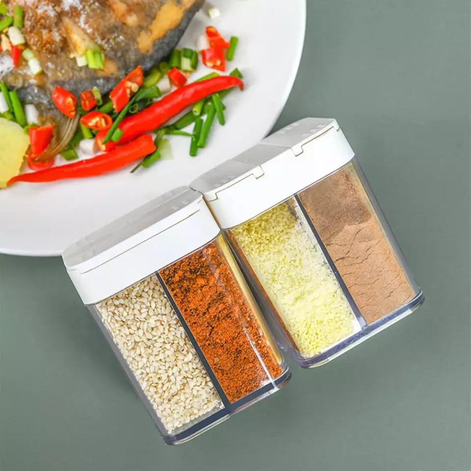 Tempat Bumbu 4s Geser / Tempat Bumbu 4 Sekat Dengan Tutup Geser