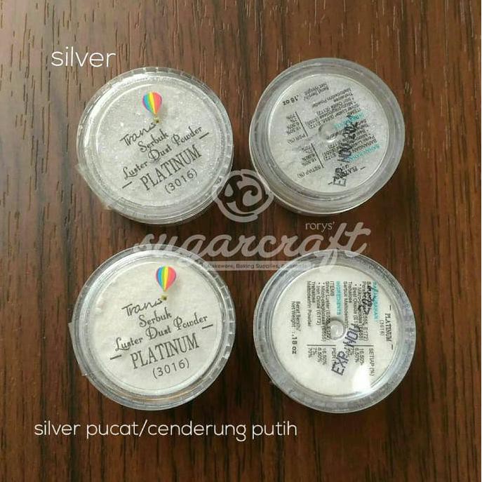

31.87-Kue- Luster Dust Platinum Silver -Terlengkap-Termurah-Dijamin.