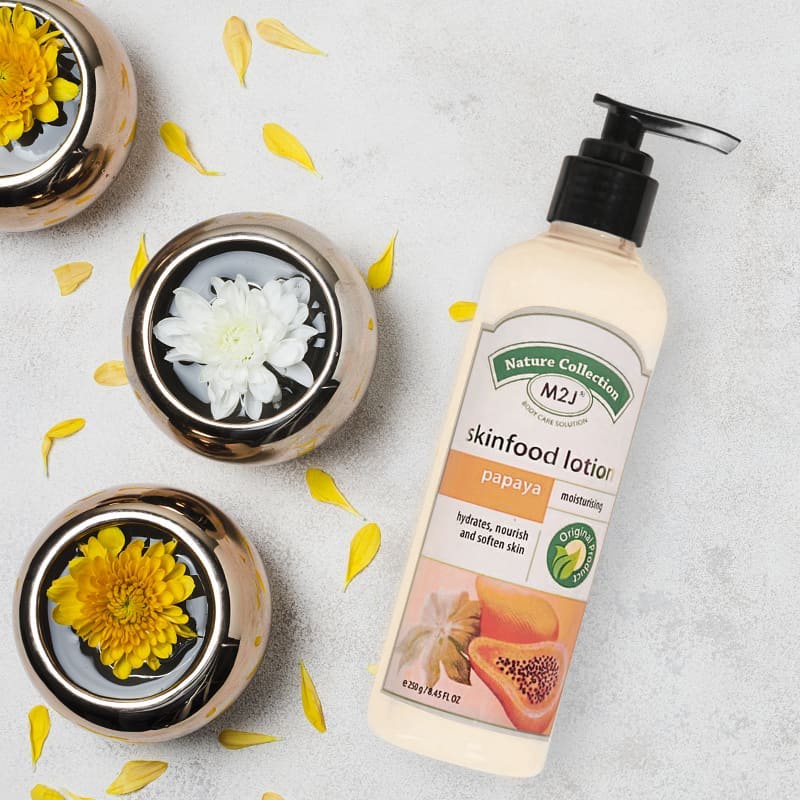 M2J Skin Food Lotion Papaya Series 250ml Handbody Whitenging Lotion Papaya M2J Skin Food Papaya Loti