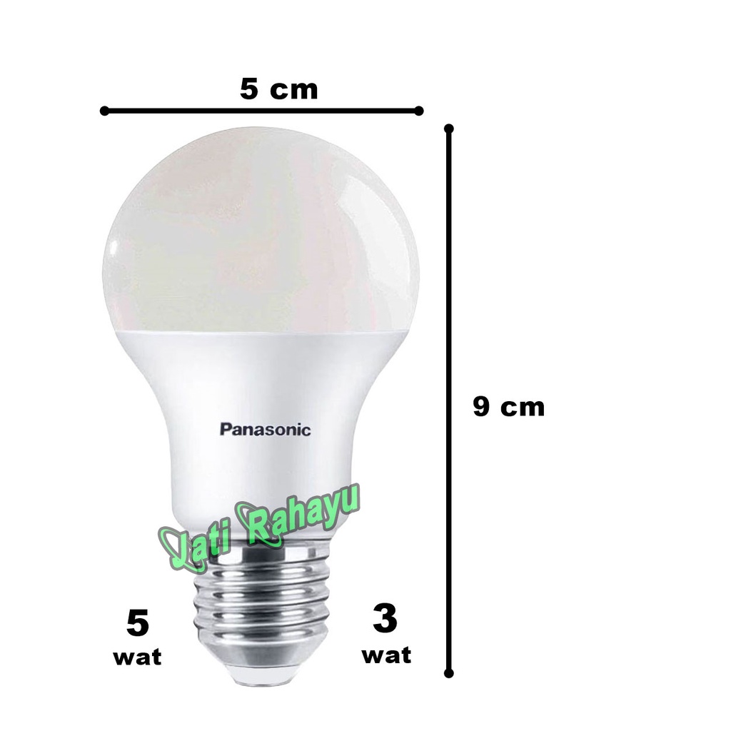 (PAKET 4 PCS) PANASONIC LAMPU LED BULB 3W 5W 7W 9W 11W 13W PUTIH