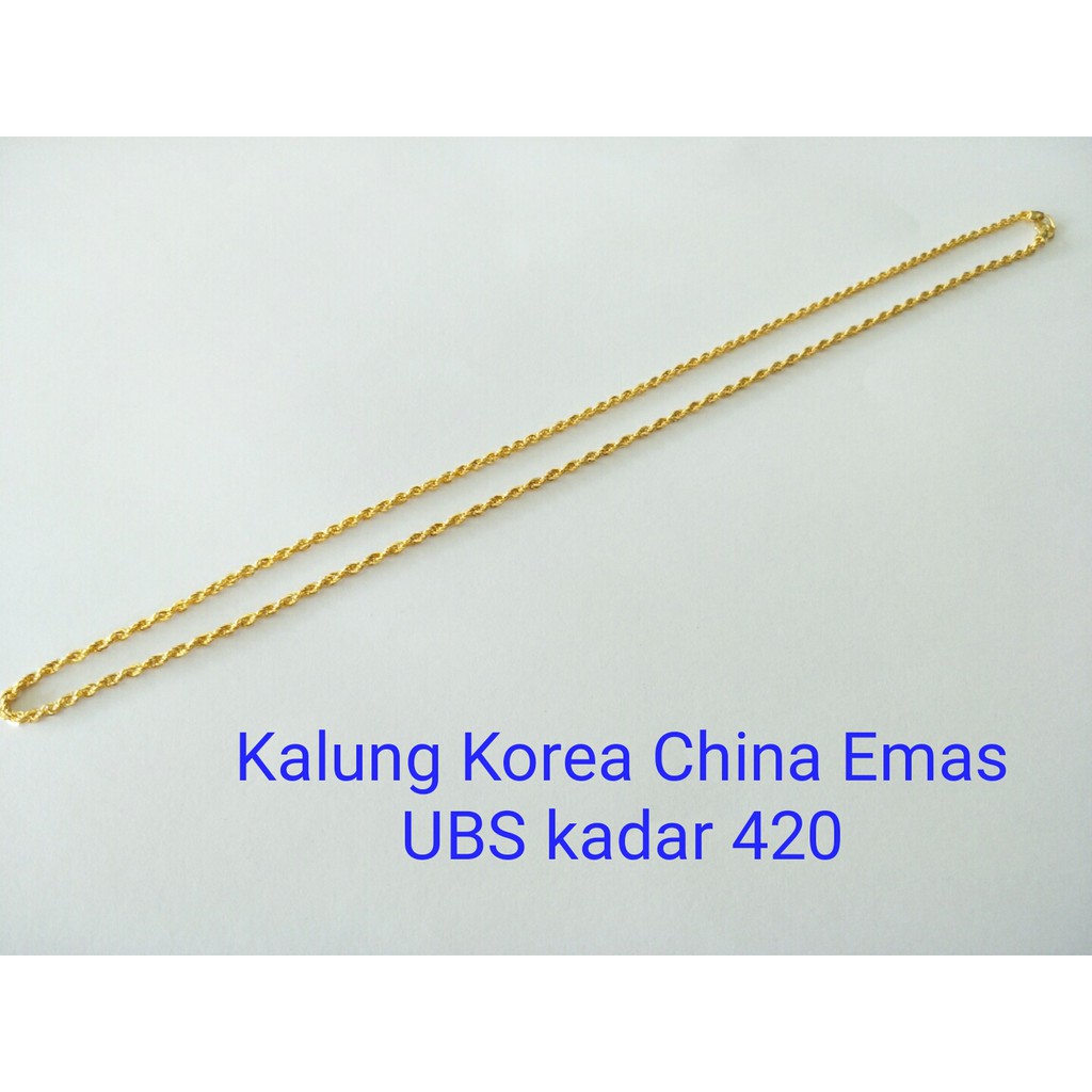 Kalung Korea Emas UBS Kadar 420 Berat 2.98 gram