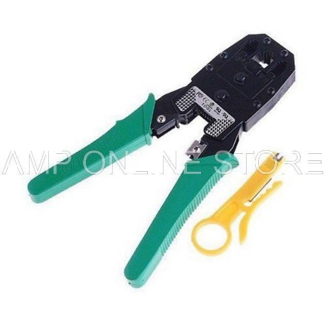 AMP ONLINE STORE - CRIMPING TOOLS 3 LUBANG (RJ45 DAN RJ11) / CRIMPING TOOL MURAH