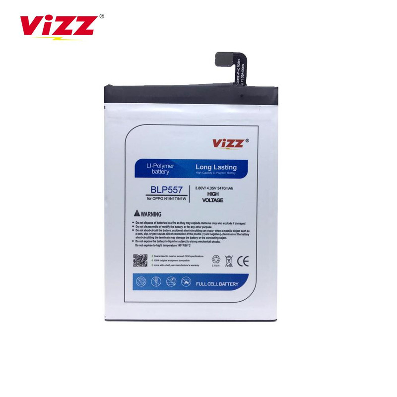 Vizz Double Power Battery Batre Baterai Vizz Oppo N1 N1T N1W BLP557