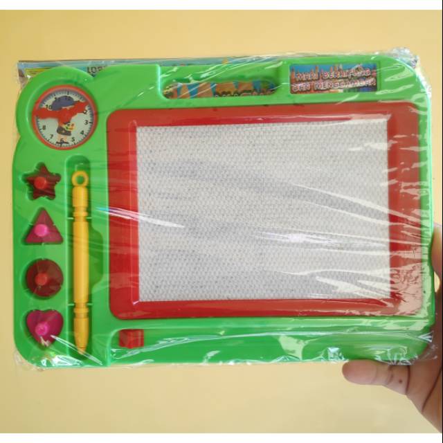 

PAPAN TULIS MAGNET ANAK-ANAK BISA TULIS HAPUS ADA JAM+4 VARIAN STEMPEL