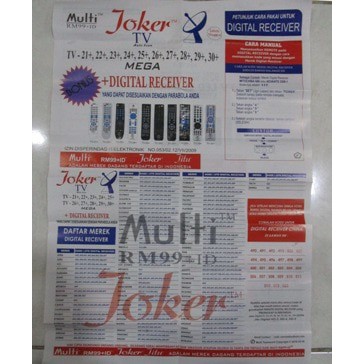 JOKER Remote TV Serba Bisa + TV LED LCD HDMI 15 x Lebih Lengkap