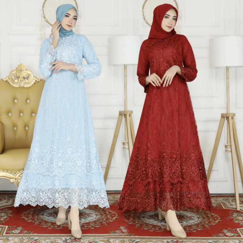 GAMIS BRUKAT TILE RELVIA BRUKATBIMPORT TILE MEWAH HALUS