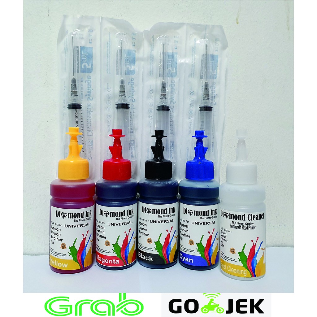 Tinta Canon Ip2770 Mp287 @4warna Dan Head Cleaner