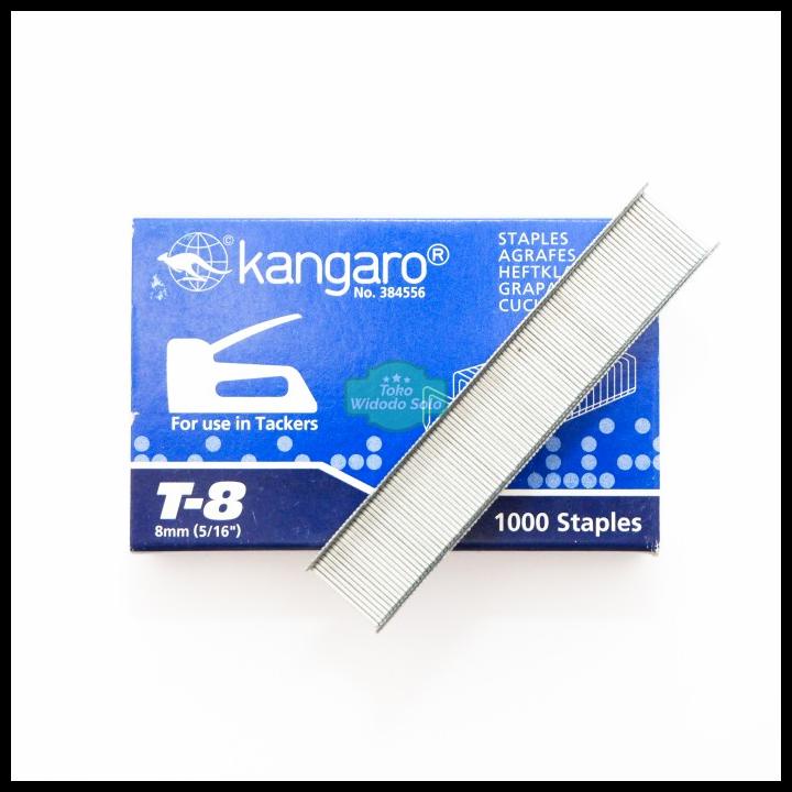 

Isi Stapler Kangaro T-8 8Mm 5/16 Inch 1000 Staples 1 Box Kecil