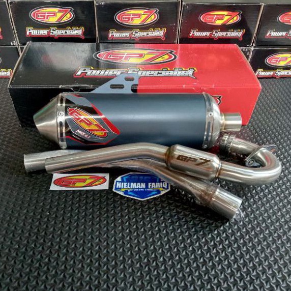 Knalpot GP7 MAX 4.1 BLACK EDITION CRF (STANDART) 100% ORIGINAL GP7