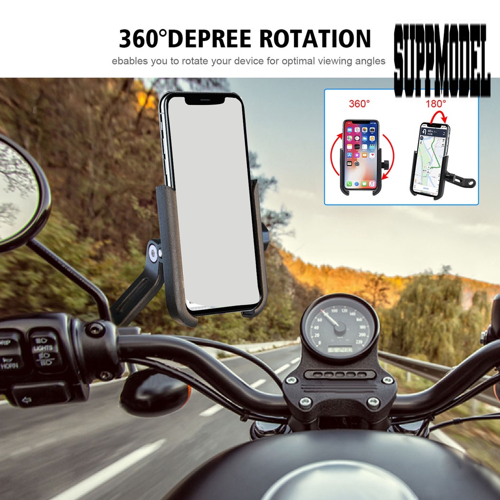 Cs-856b Holder Handphone Universal Dapat Berputar Untuk Motor / Mobil