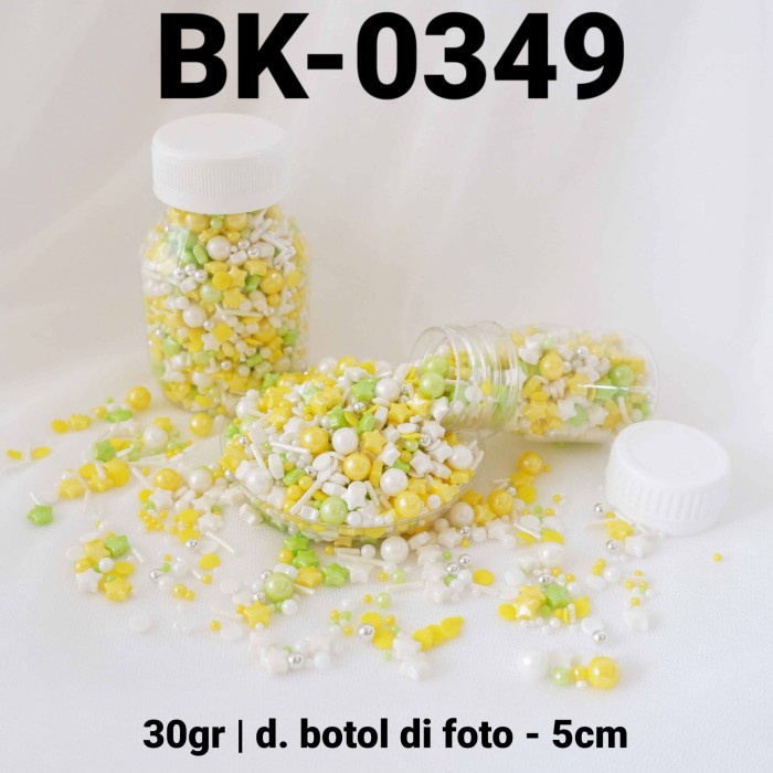 

BK-0349 SPRINKLES SPRINKLE SPRINGKEL 30GR MUTIARA BINTANG KUNING TERMURAH