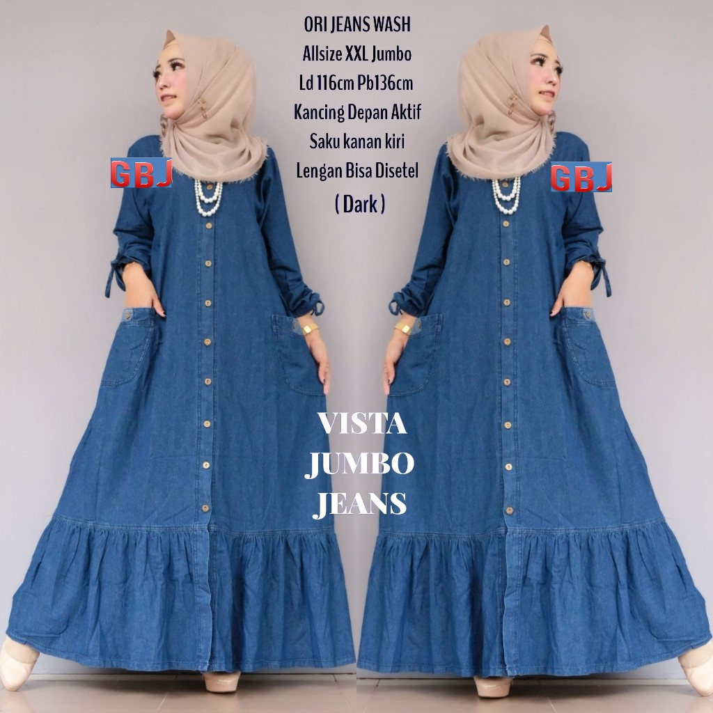 VISTA JUMB0 JEANS/ RETHA MAXI DRESS GBM